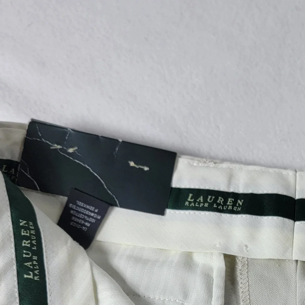 L Ralph Lauren Chino Cotton Pant Men Khaki Wrinkle Resistant Preppy 32x32 NWT